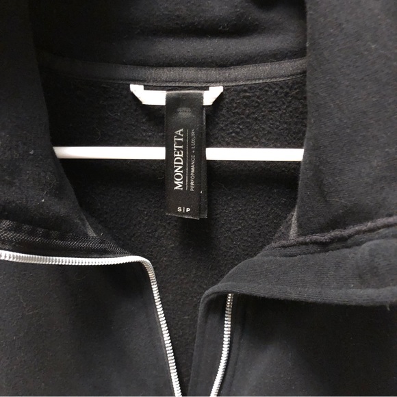 Black Zip Mock Neck - Picture 2 of 6